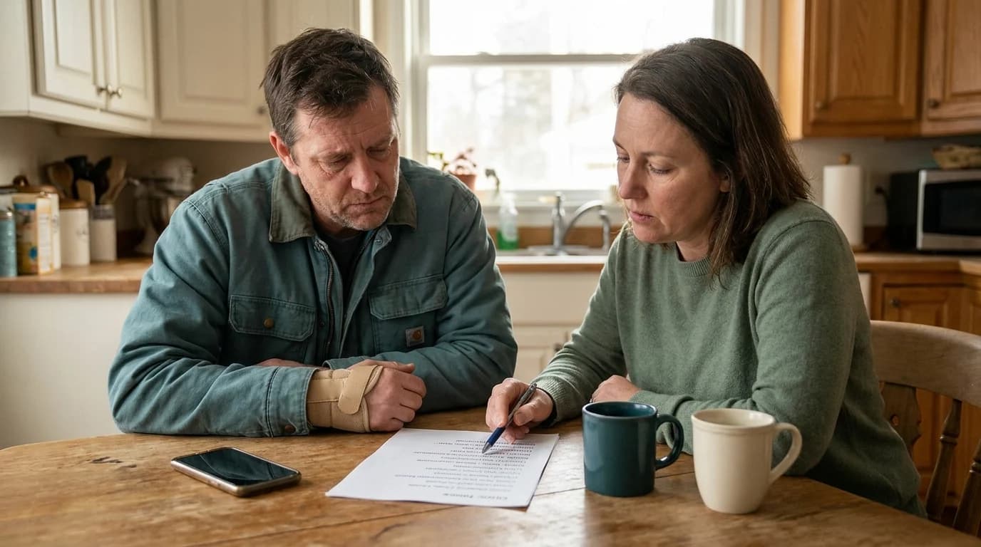 Reviewing a clinic list at home
