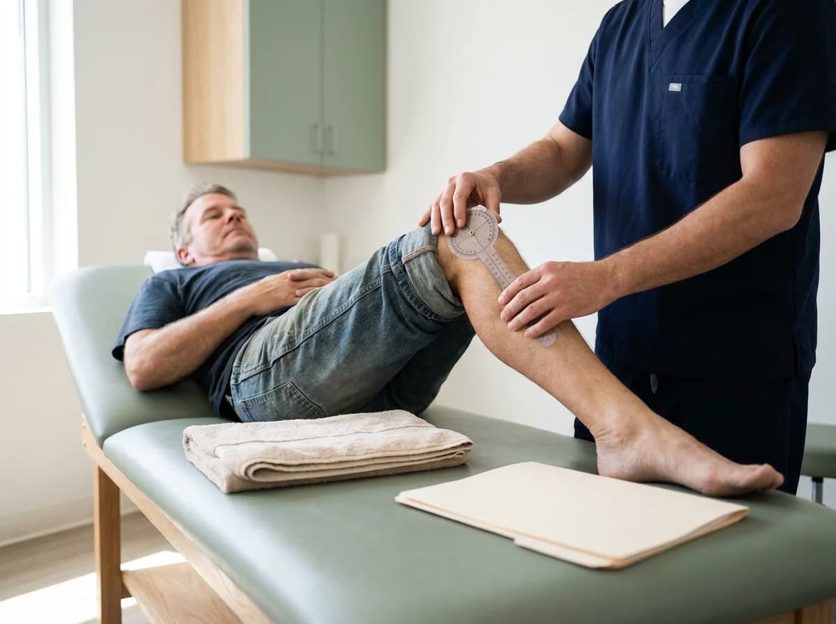 Knee range-of-motion measurement